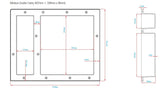 AKRIL WALL NICHE DOUBLE CAVITY